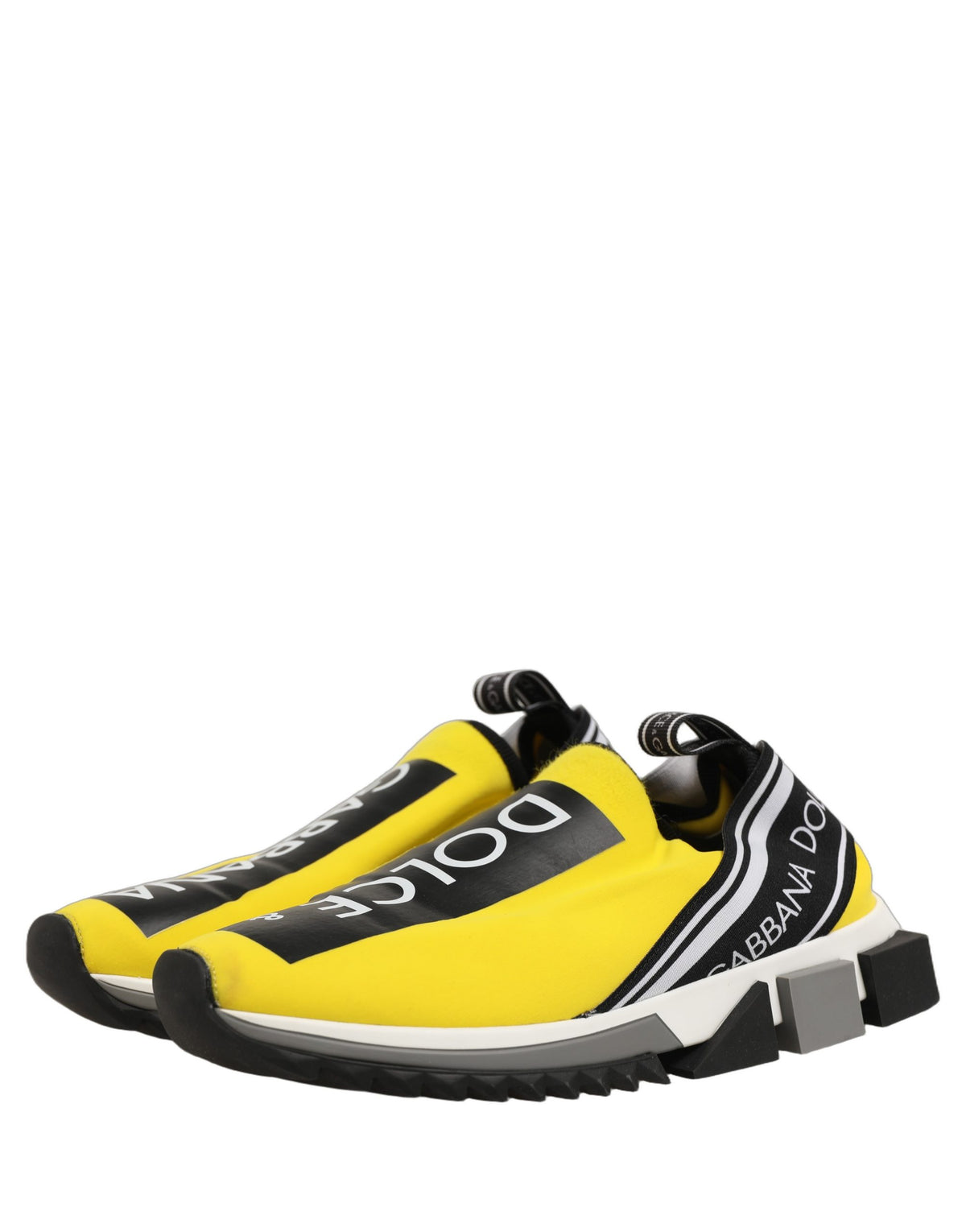Dolce & Gabbana Yellow Sorrento Low Top Men Sneakers Men's Shoes (Pre-Owned)