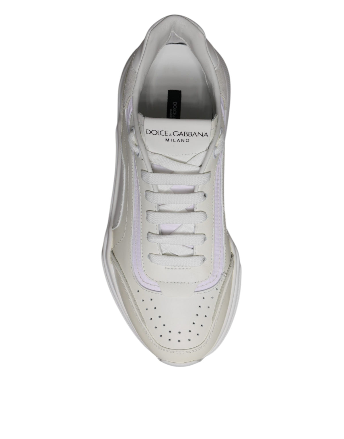 Dolce & Gabbana White Daymaster Men Low Top Sneakers Men's Shoes (Pre-Owned)