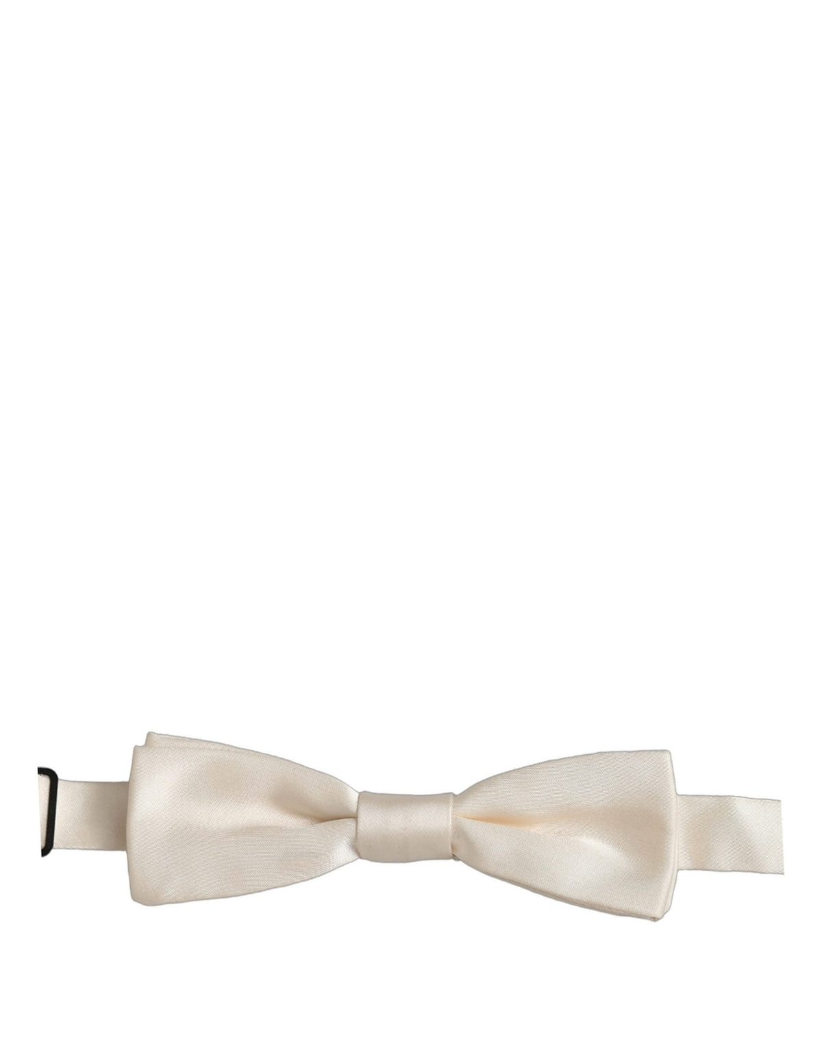Dolce & Gabbana Men White 100% Silk Adjustable Neck Papillon Bow Men's Tie (Pre-Owned)