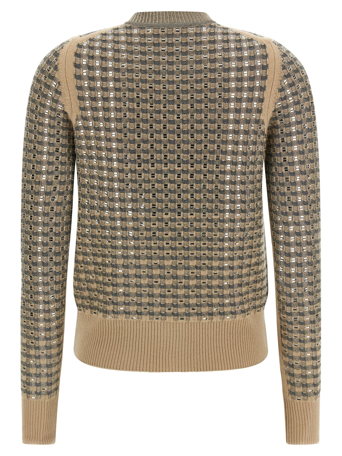 Ermanno Scervino Beige Virgin Wool Women's Cardigan