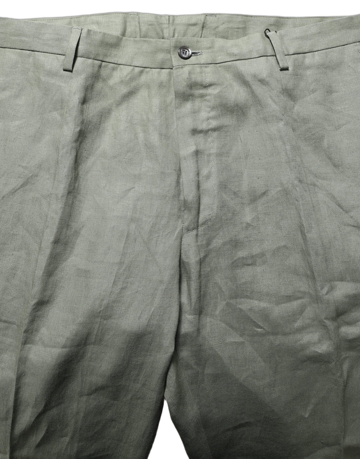 Dolce & Gabbana Gray Linen Tapered Men Dress Trouser Men's Pants