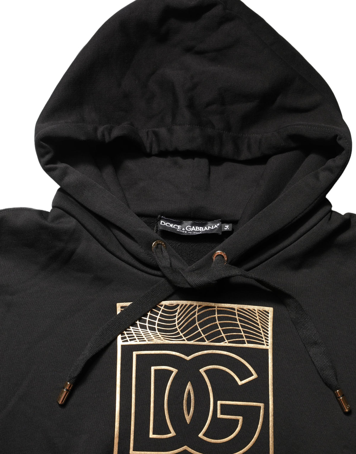 Dolce & Gabbana Black DG Logo Hoodie Men Sweatshirt Men's Sweater