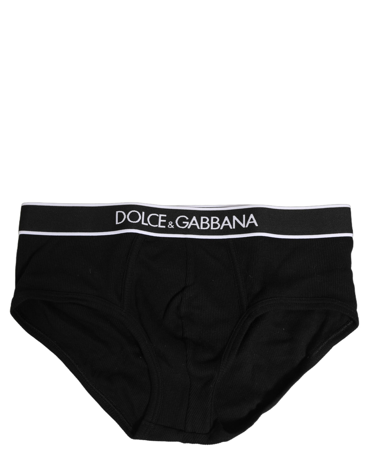 Dolce & Gabbana Black Logo Cotton Men Brando Brief Men's Underwear