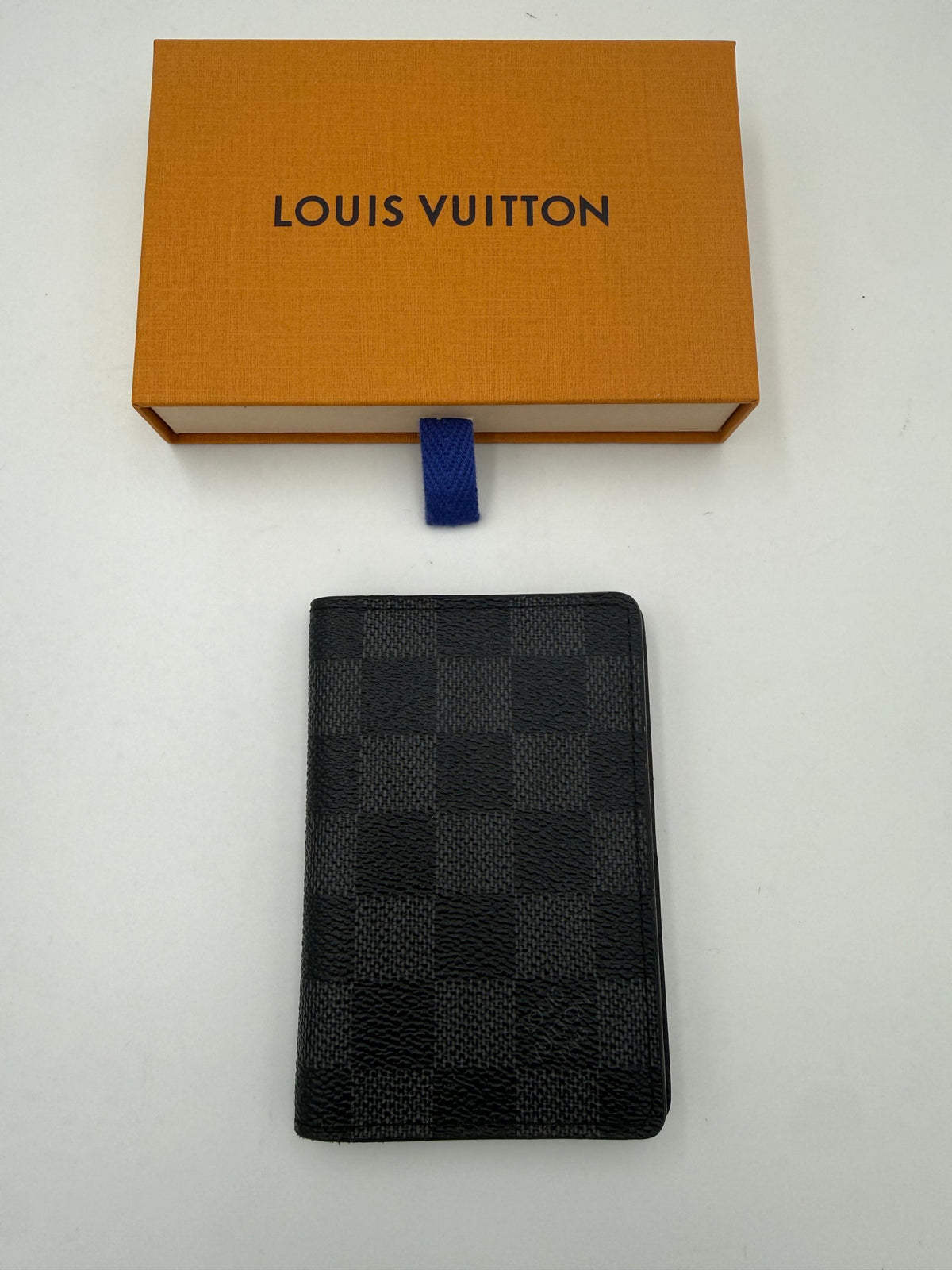 Louis Vuitton LOUIS VUITTON Compatto Card Holder ORGANIZER Damier Graphite Women's Wallet (Pre-Owned)