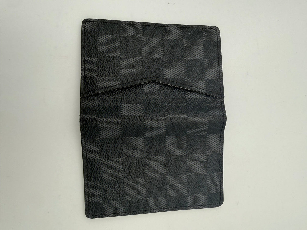 Louis Vuitton LOUIS VUITTON Compatto Card Holder ORGANIZER Damier Graphite Women's Wallet (Pre-Owned)