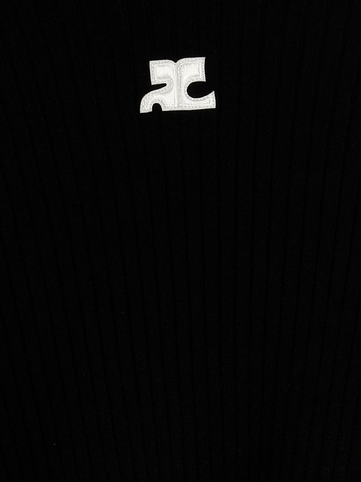 Courrèges Bicolor Viscose Women's Cardigan