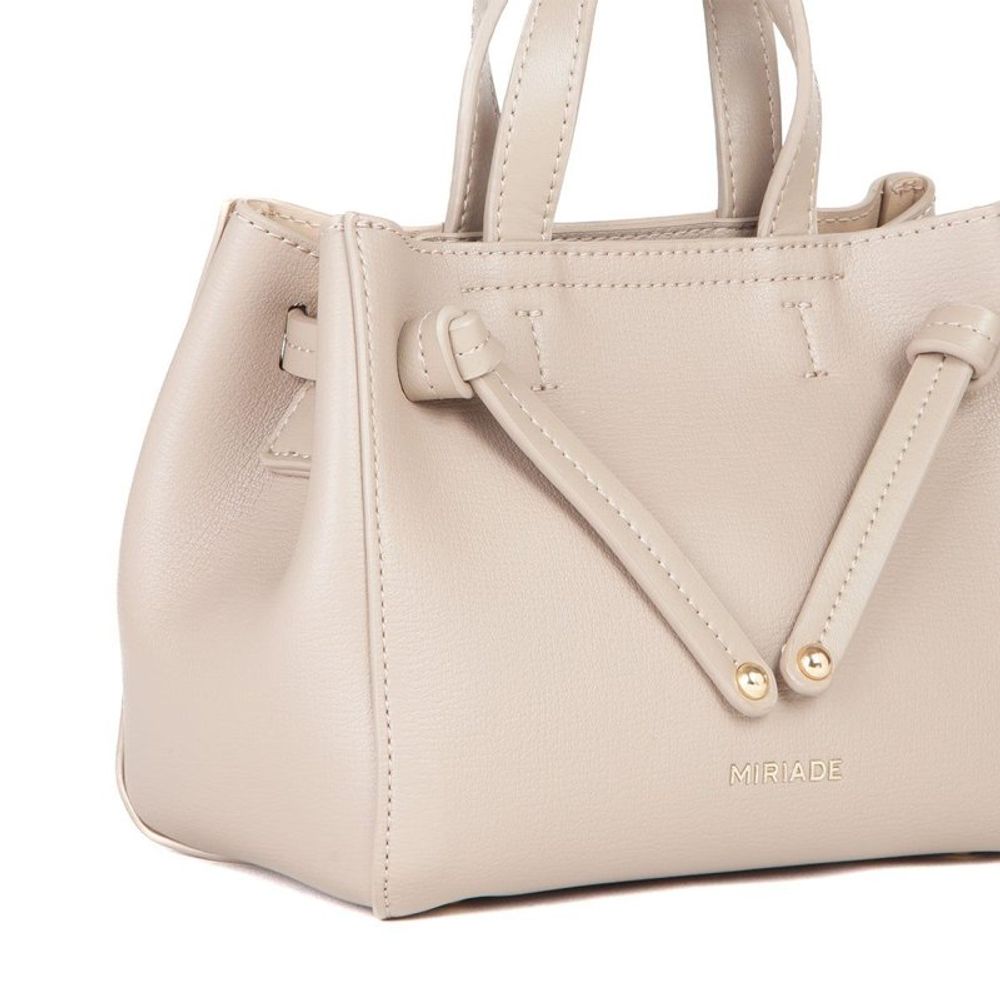 MIRIADE Beige Polyethylene Women's Handbag