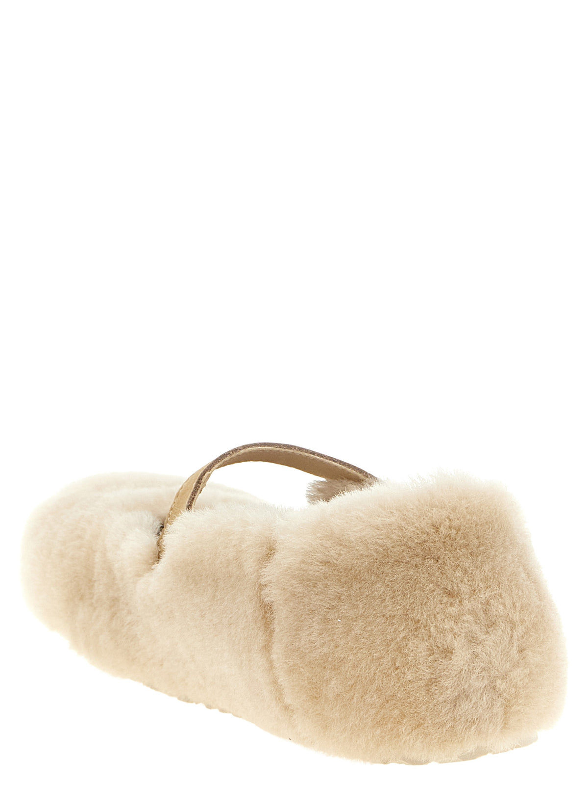 Birkenstock Beige Leather Ballet Women's Flats