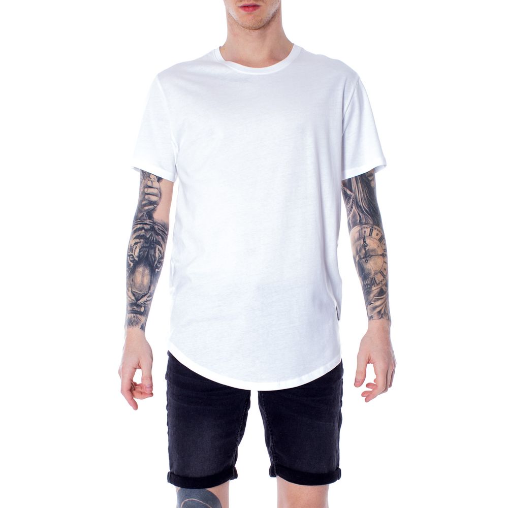 Only & Sons White Cotton Men's T-Shirt