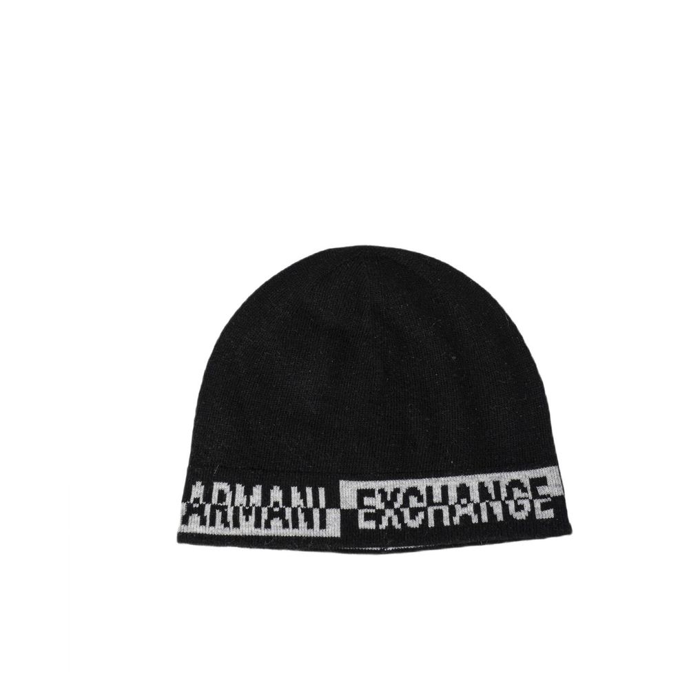 Armani Exchange Black Marabou Men's Scarf