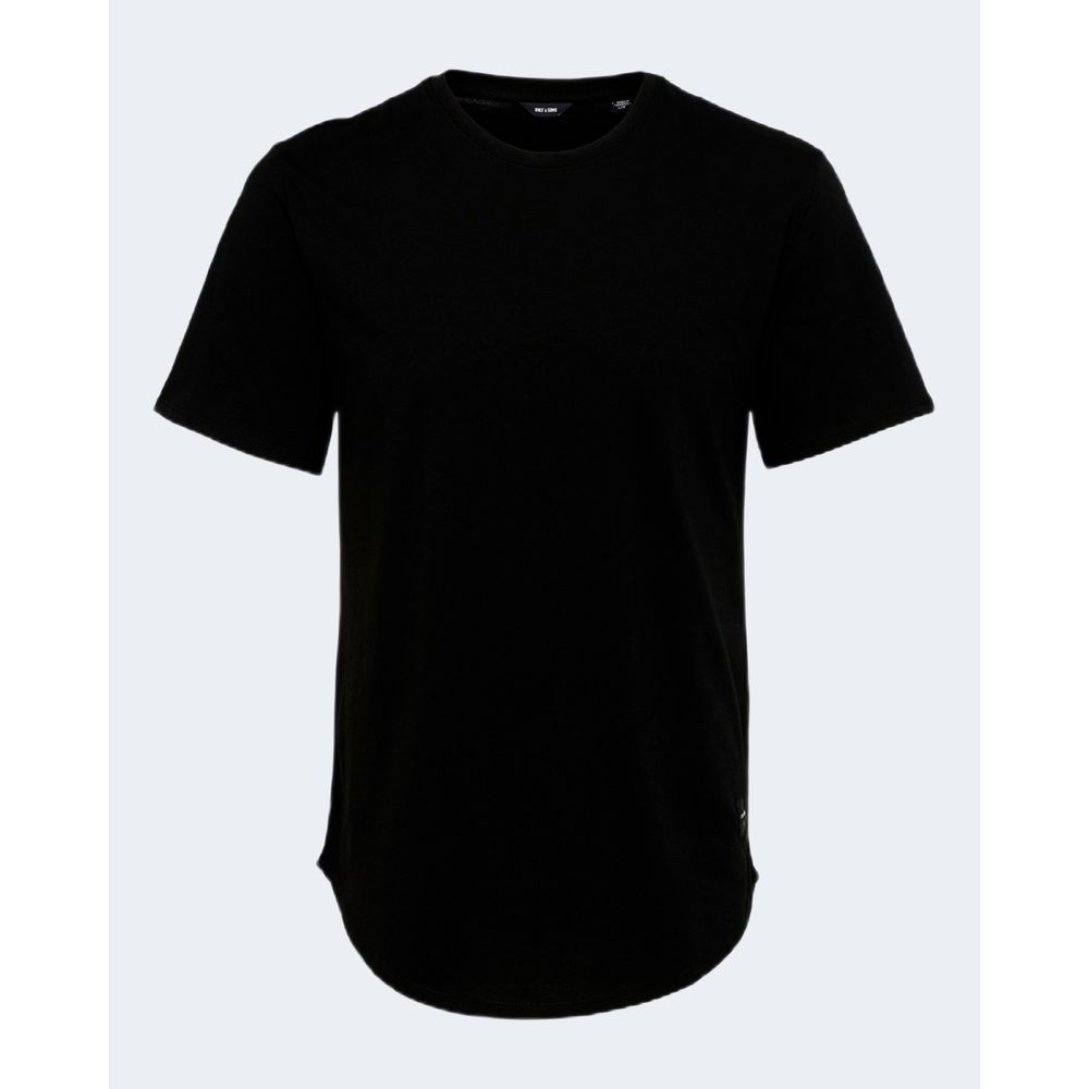 Only & Sons Black Cotton Men's T-Shirt