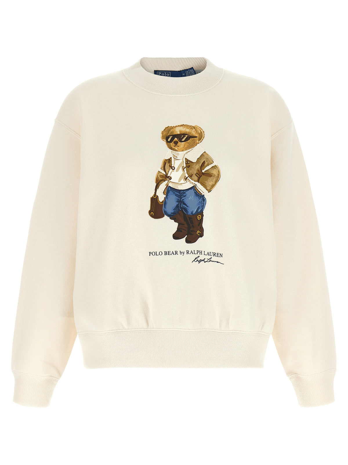 Polo Ralph Lauren White Cotton Women's Sweatshirt