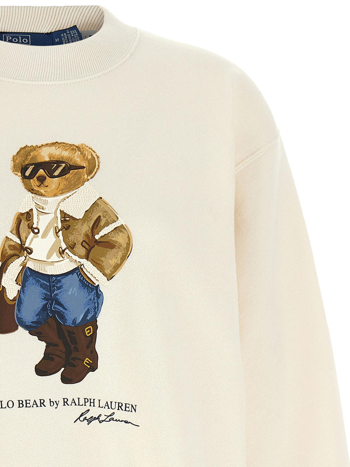 Polo Ralph Lauren White Cotton Women's Sweatshirt