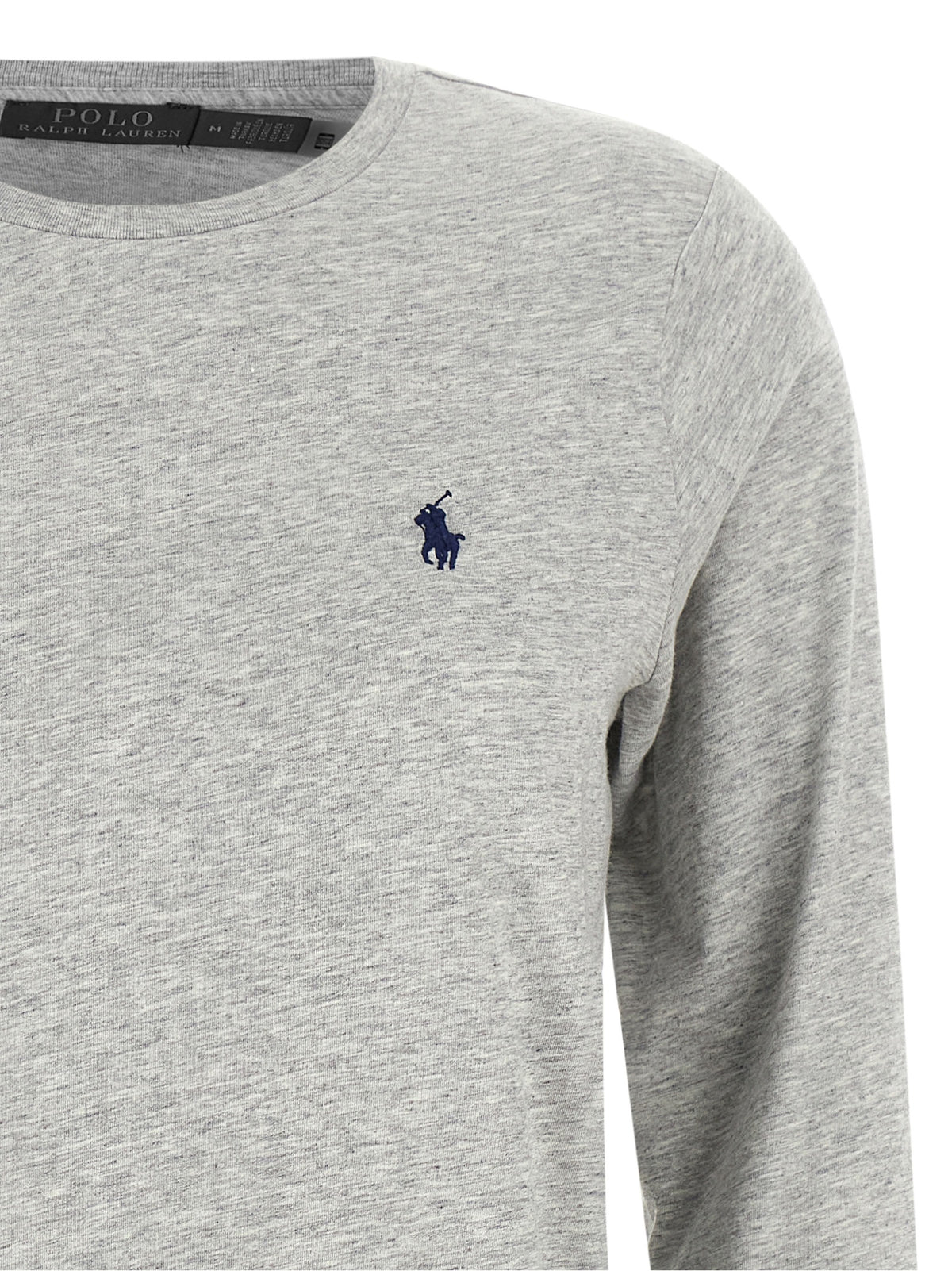 Polo Ralph Lauren Gray Cotton Long Sleeve Women's T-Shirt