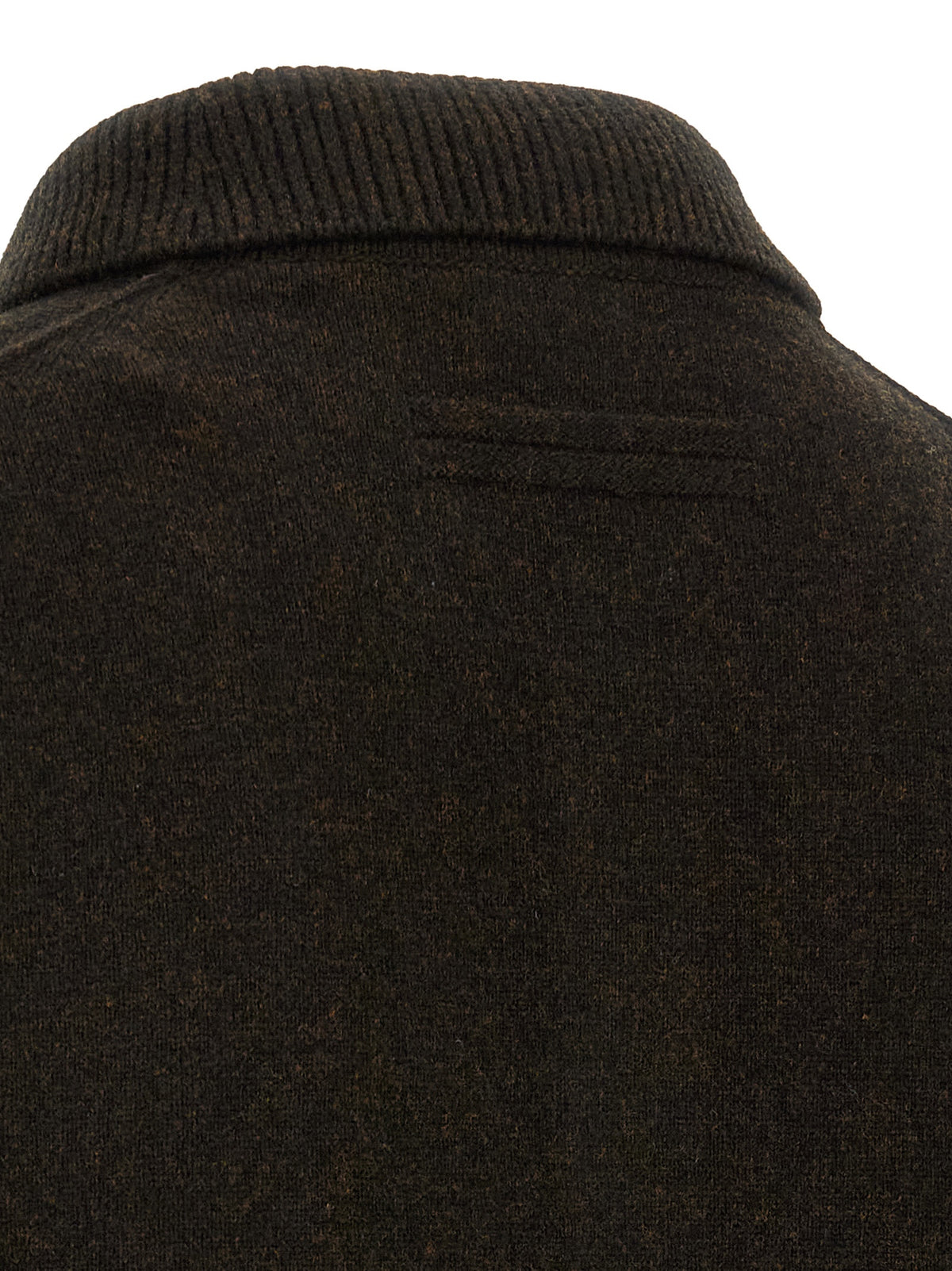 ZEGNA Brown Wool Polo Men's Shirt