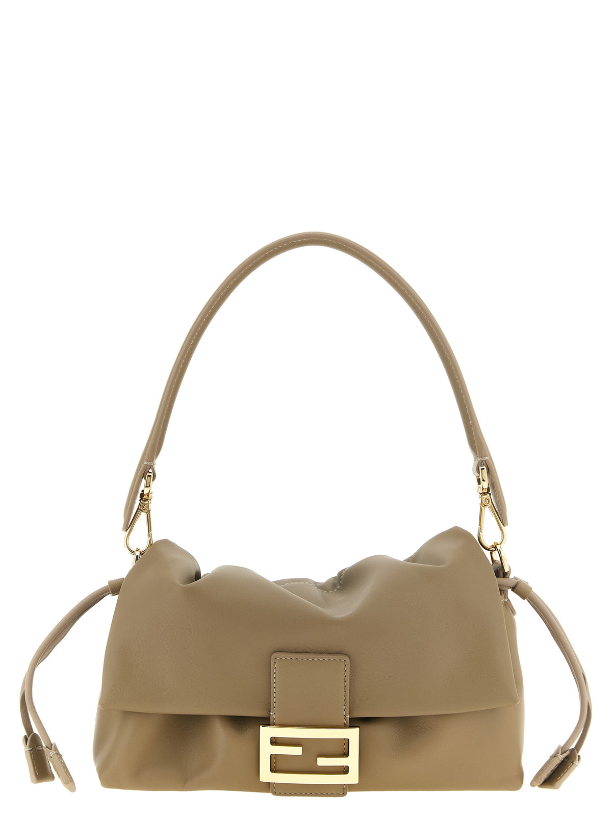 Fendi Beige Lamb Leather Women's Handbag