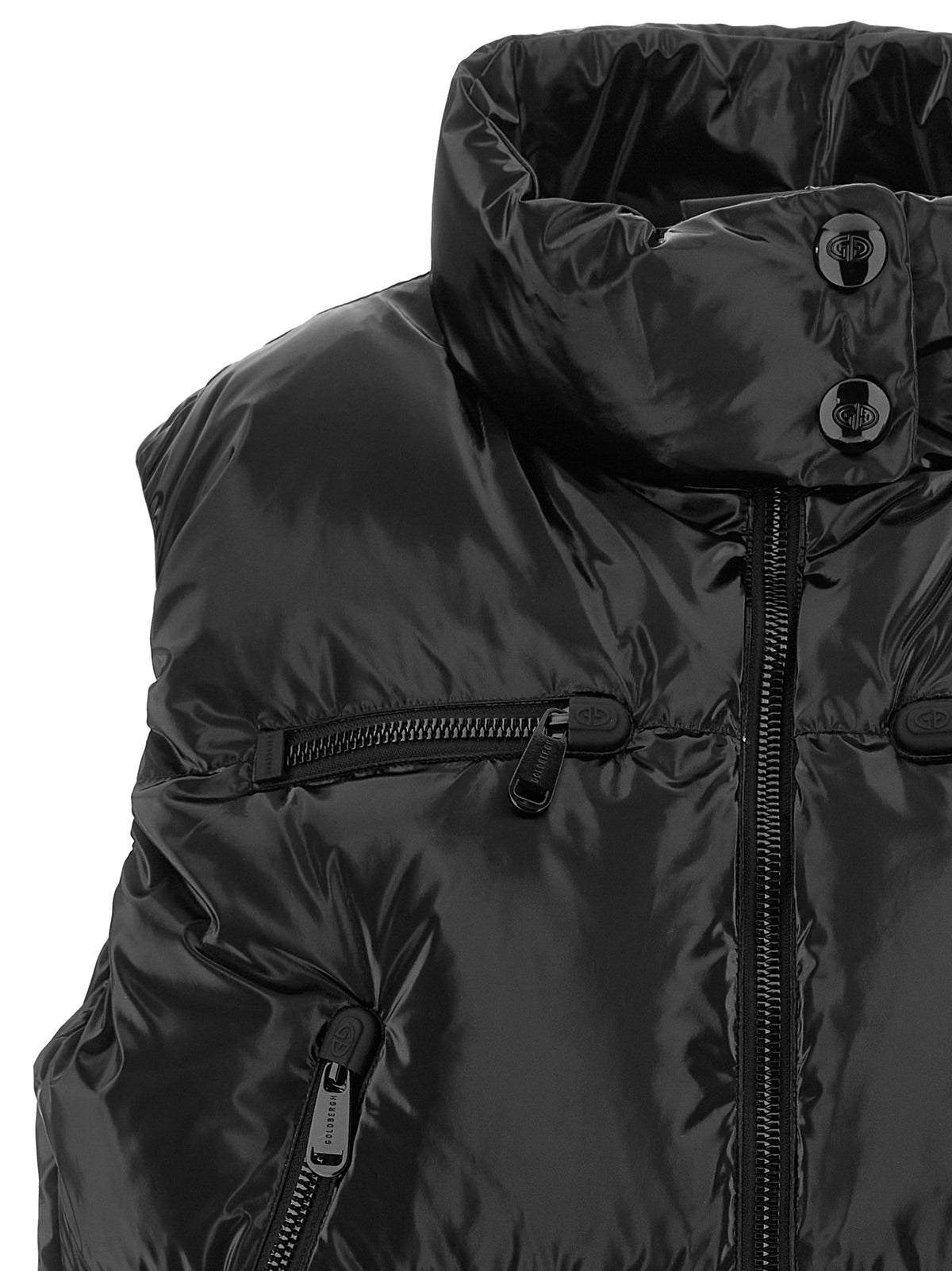 GOLDBERGH Black Polyethylene Sleeveless Women's Jacket