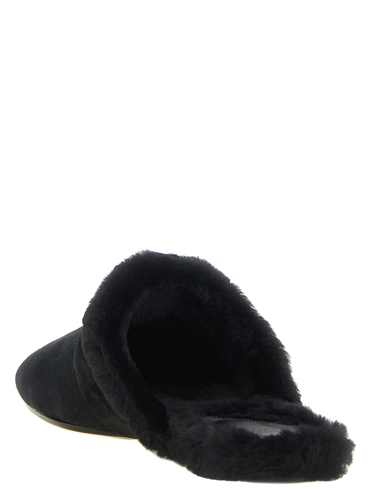 Alexandre Birman Black Calfskin Women's Mules