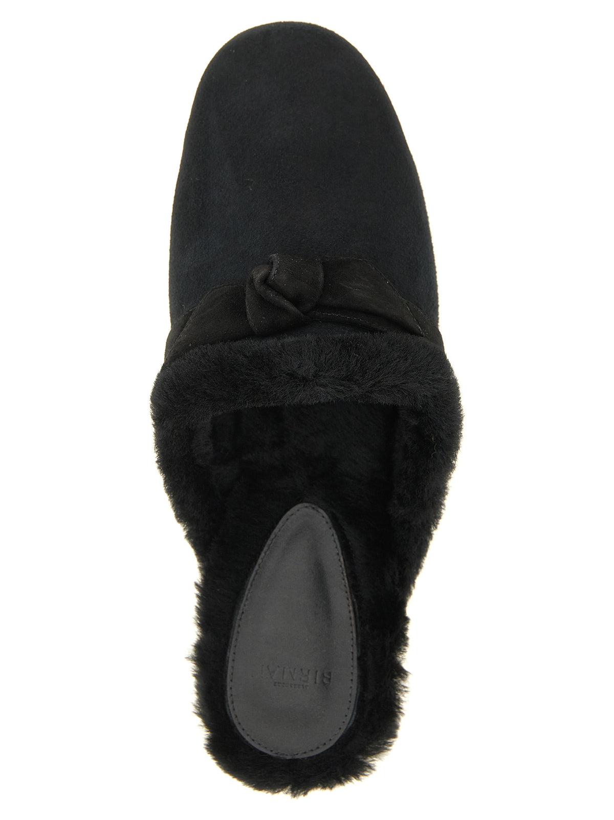 Alexandre Birman Black Calfskin Women's Mules