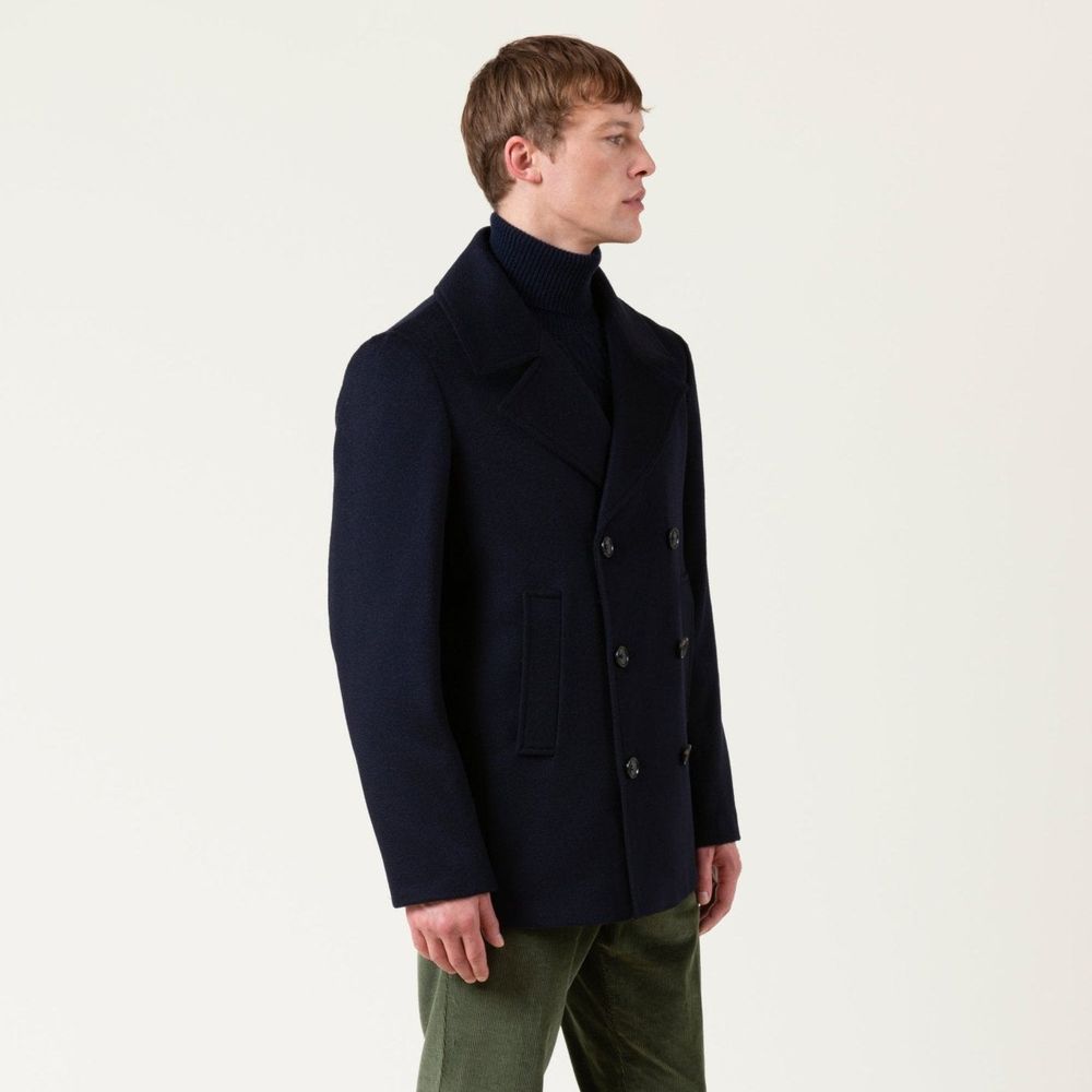 Autore Blue Wool Men's Coat