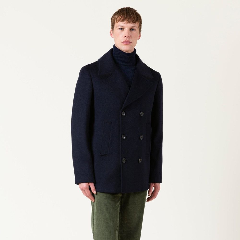 Autore Blue Wool Men's Coat