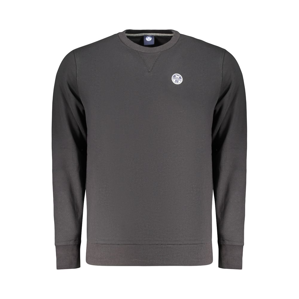 North Sails Black Cotton Mens Men's Sweatshirt