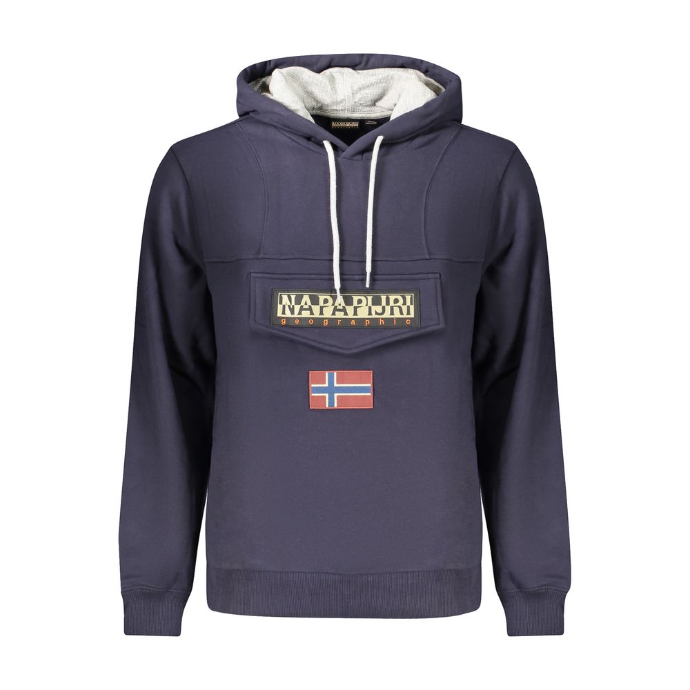Napapijri Blue Cotton Mens Men's Sweatshirt