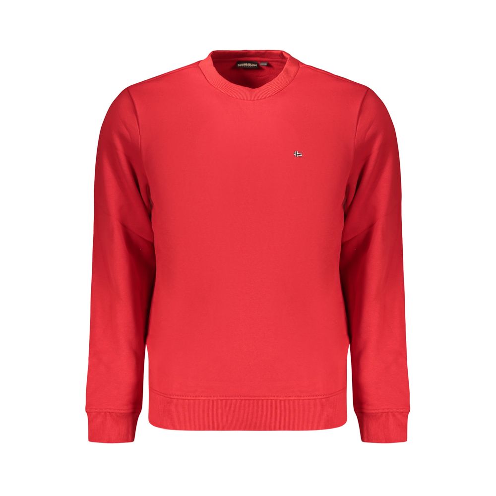 Napapijri Rosso Cotton Men's Men's Sweatshirt