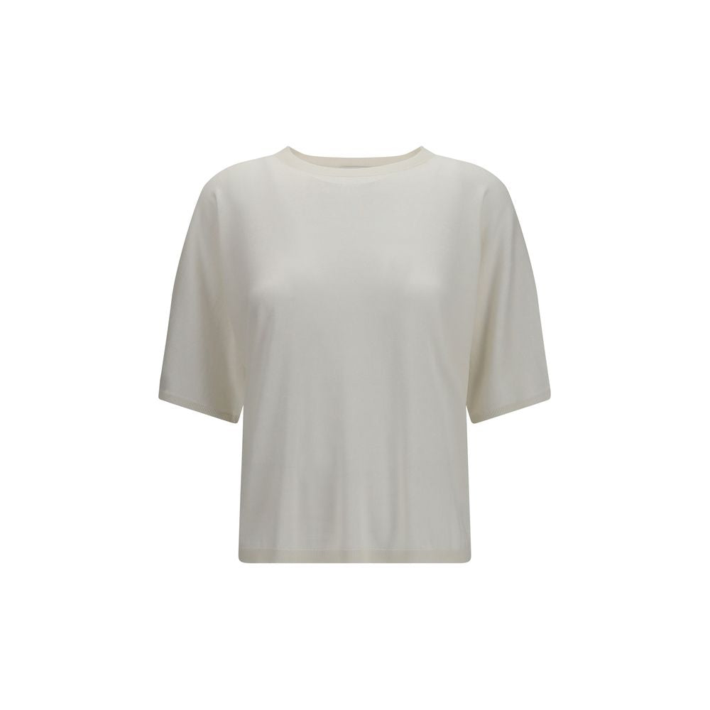 Brunello Cucinelli White Cashmere Women's Sweatshirt