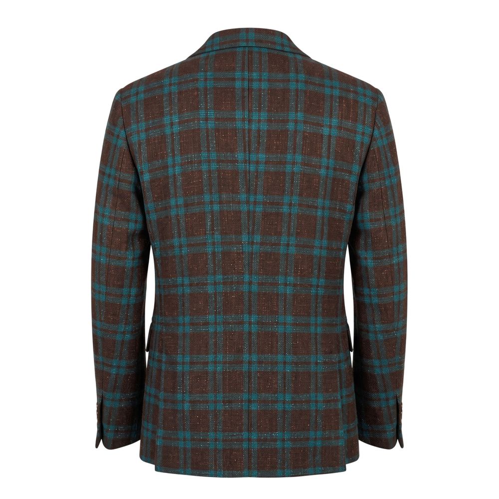 Roberto Pepe Luxury Brown Linen Men's Men's Jacket