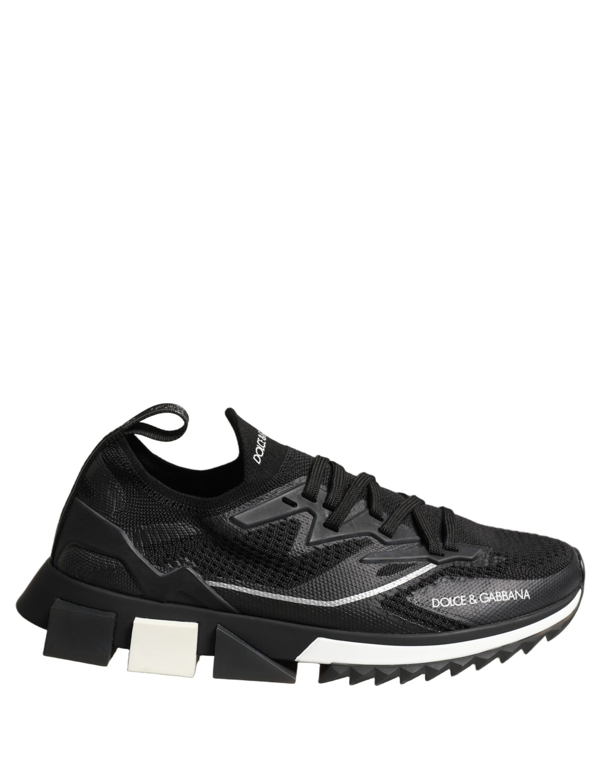 Dolce & Gabbana Black White Sorrento Low Top Sneakers Men's Shoes (Pre-Owned)