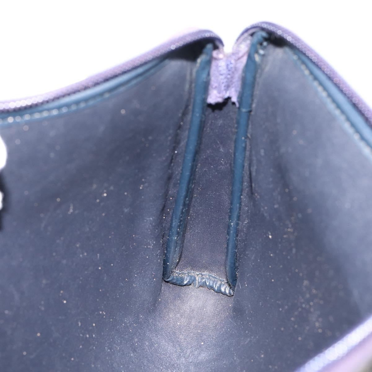 Christian Dior Wristlet Clutch Oblique Canvas Navy Canvas Clutche & Pouche Bag (Pre-Owned)