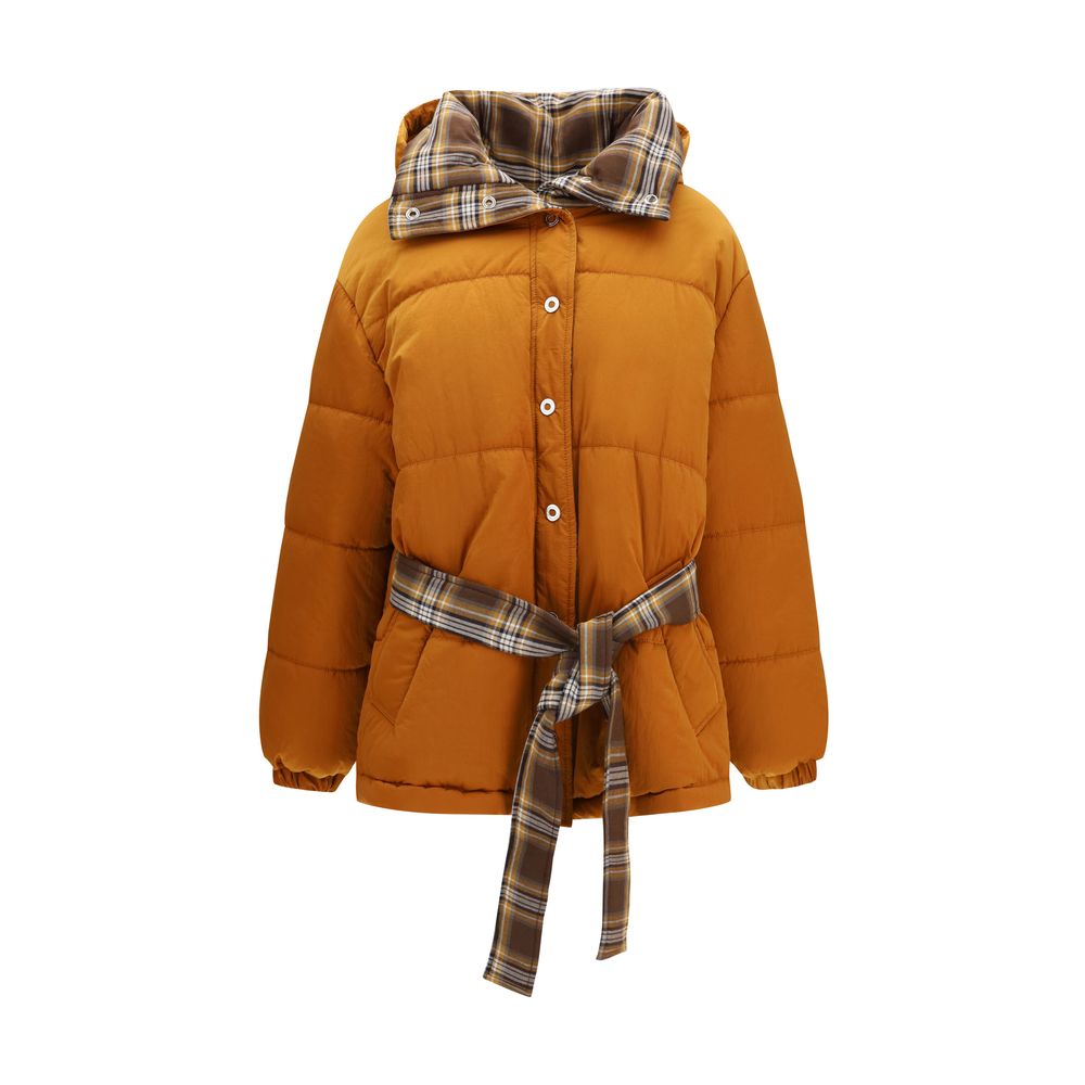 MARBELL Orange Polyamide Full-Length Women's Jacket
