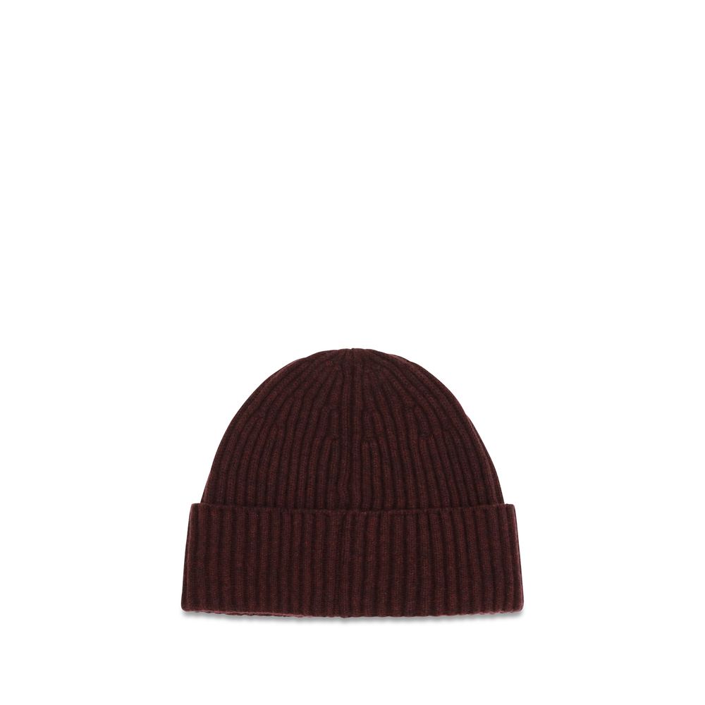 Brunello Cucinelli Bordeaux Cashmere Men's Beanie