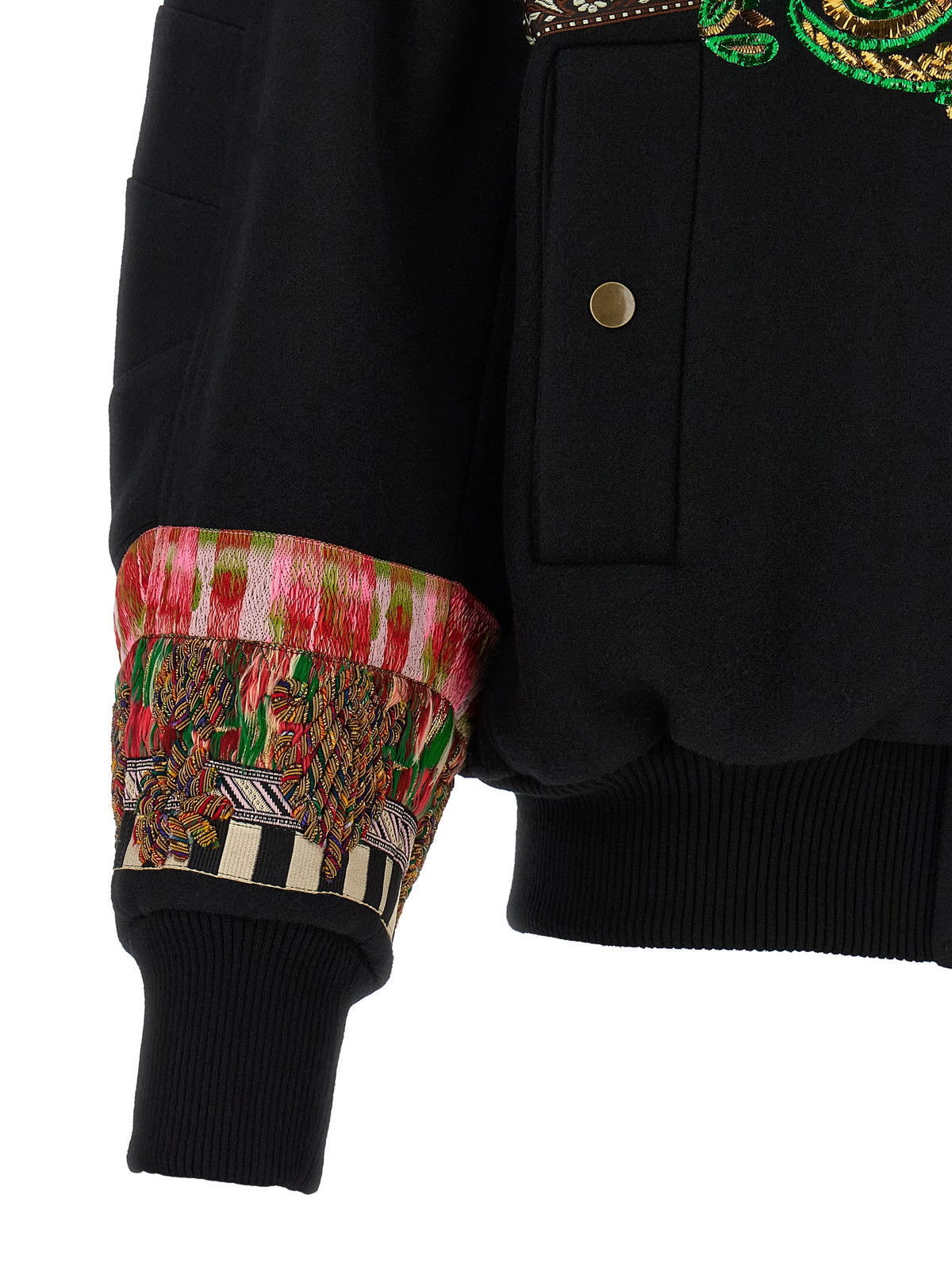 Dries Van Noten Multicolor Wool Women's Bomber