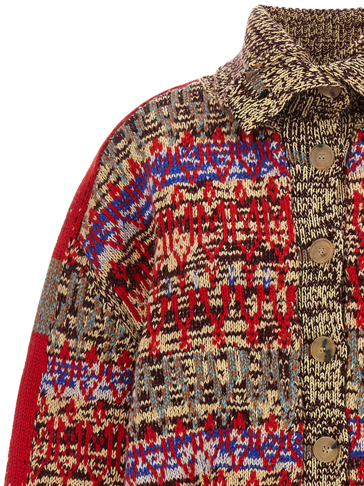 Dries Van Noten Multicolor Wool Women's Cardigan