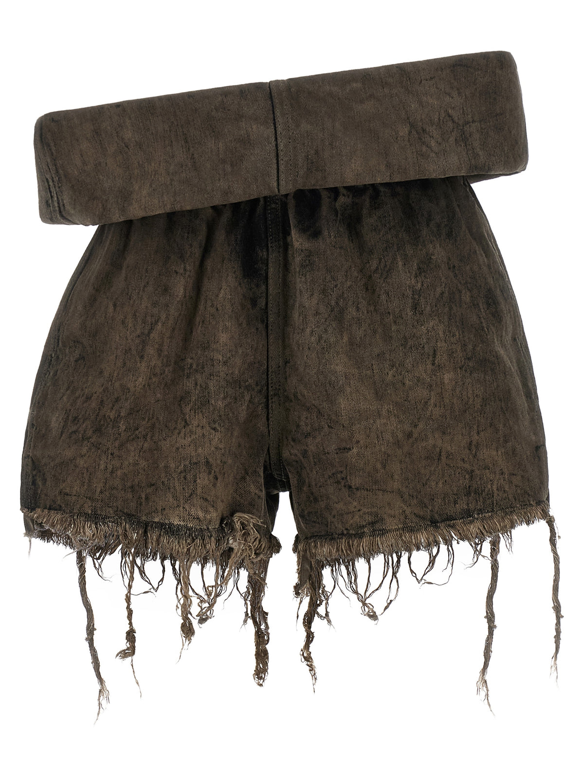 Rick Owens Gray Cotton Bermuda Women's Shorts