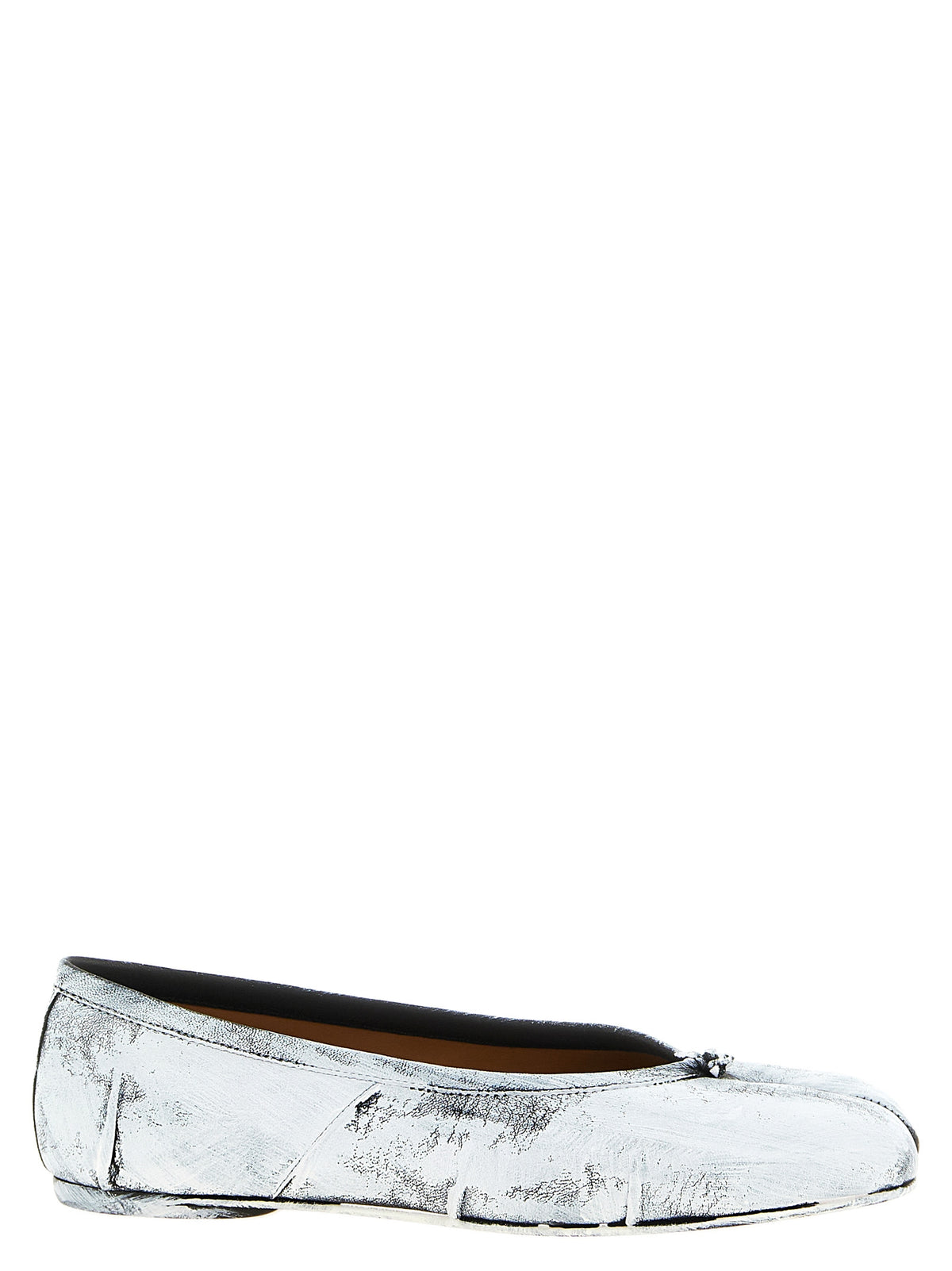 Maison Margiela White Lambskin Ballet Women's Flats