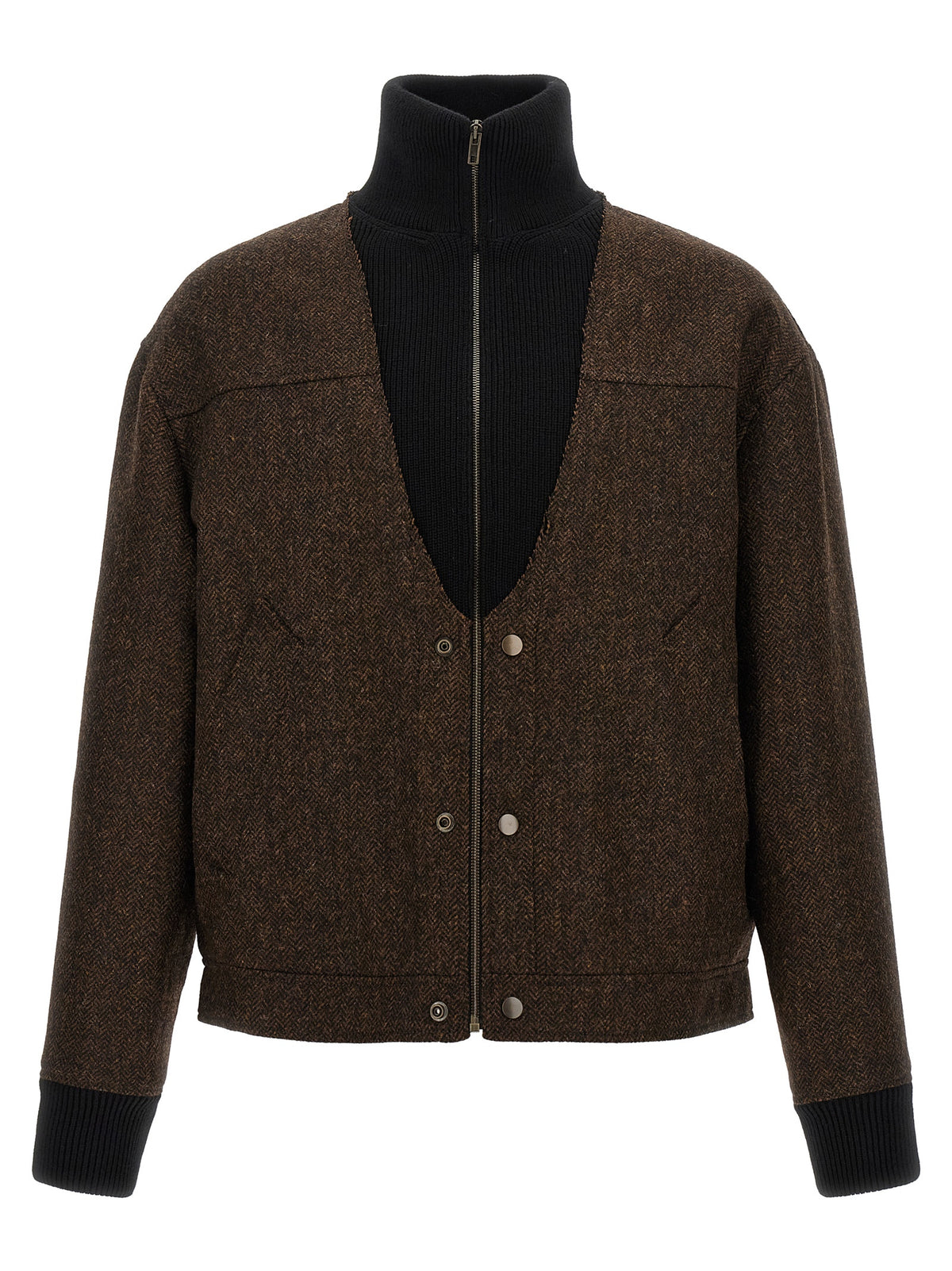 Maison Margiela Brown Wool Men's Bomber