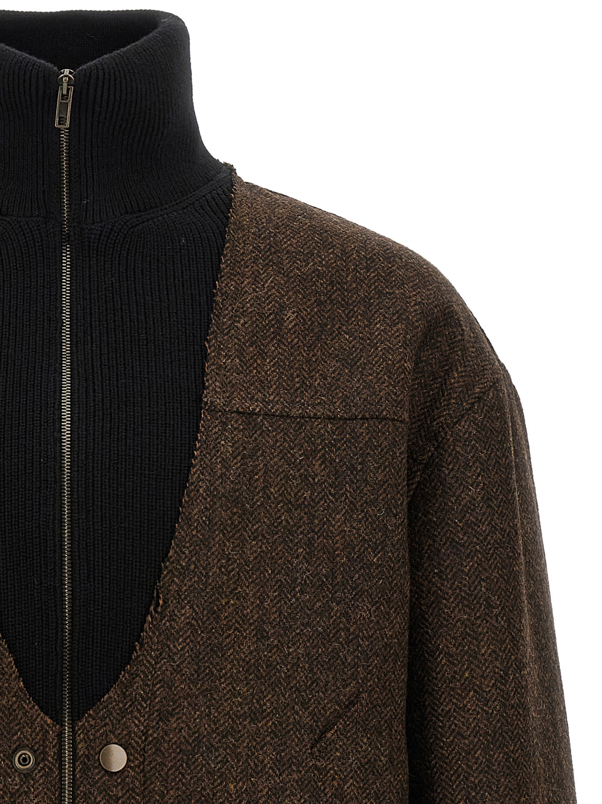 Maison Margiela Brown Wool Men's Bomber