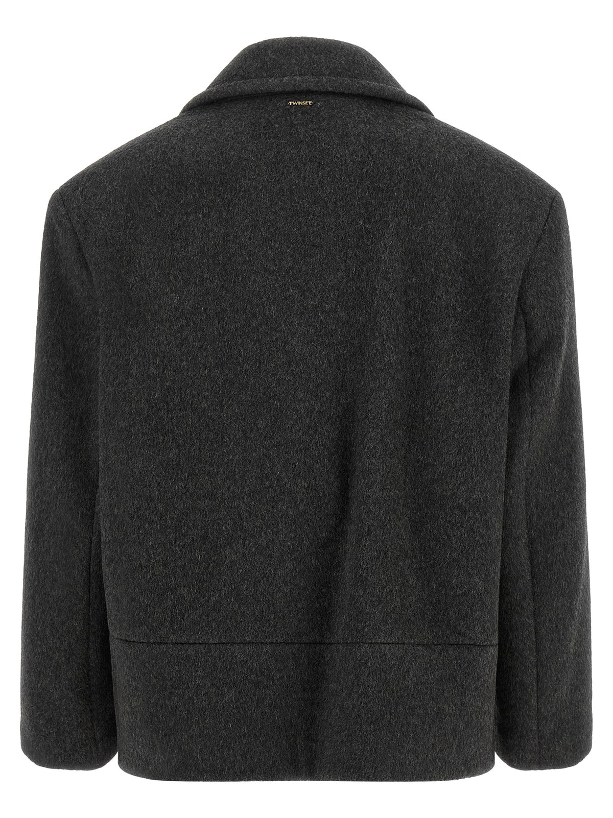 Twinset Gray Wool Women's Coat