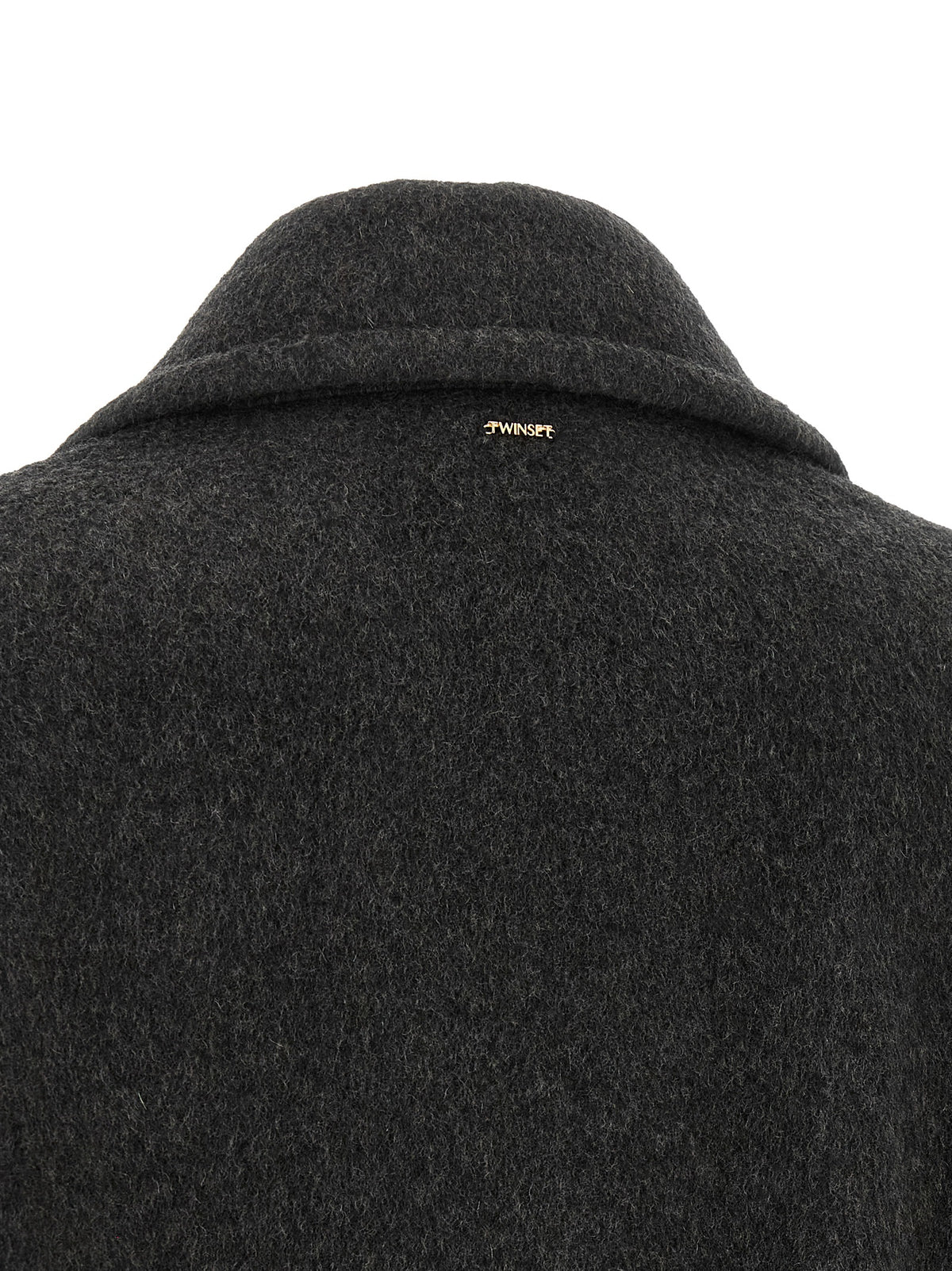 Twinset Gray Wool Women's Coat