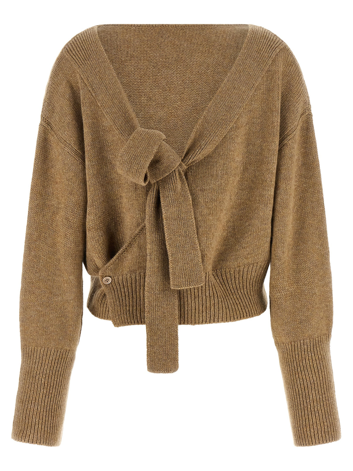 Ermanno Scervino Beige Cashmere Women's Cardigan