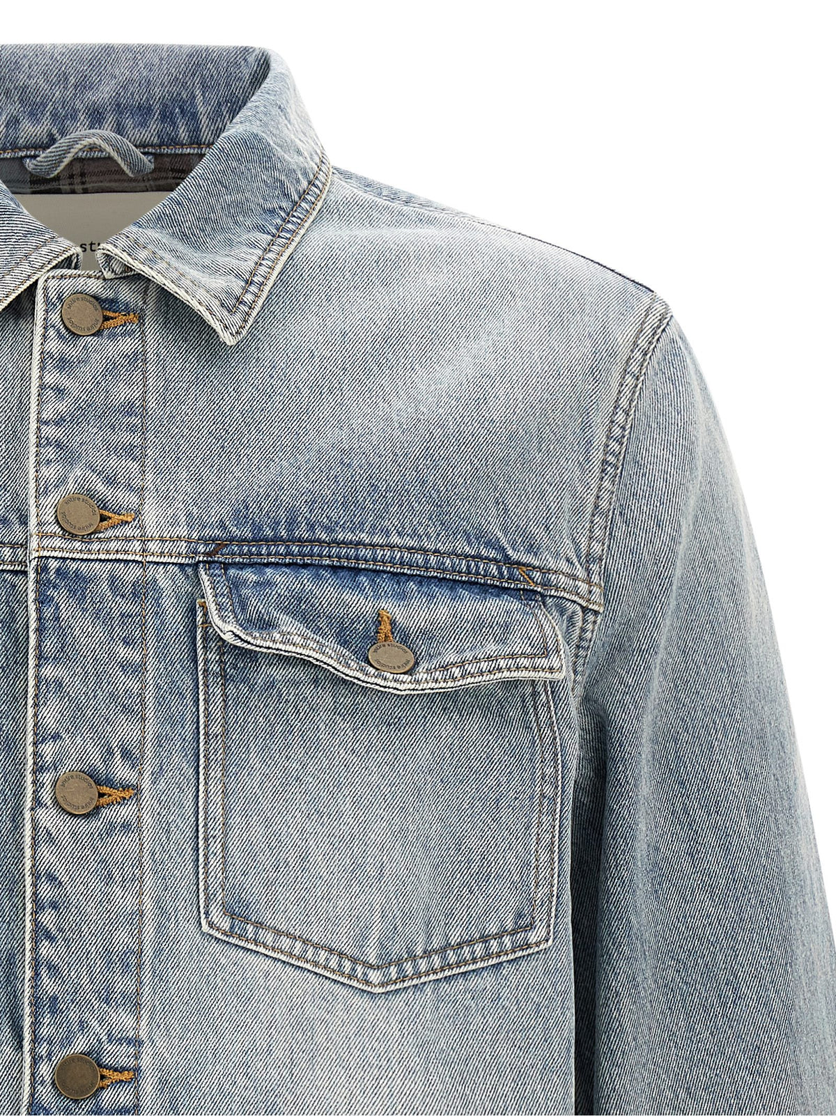 Entire Studios Blue Cotton Denim Men's Jacket