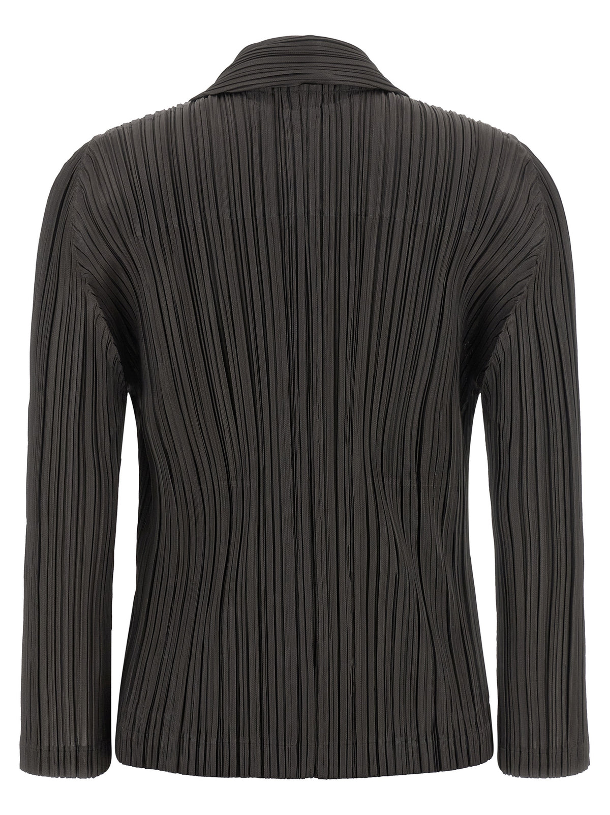 PLEATS PLEASE ISSEY MIYAKE Gray Polyester Women's Blazer
