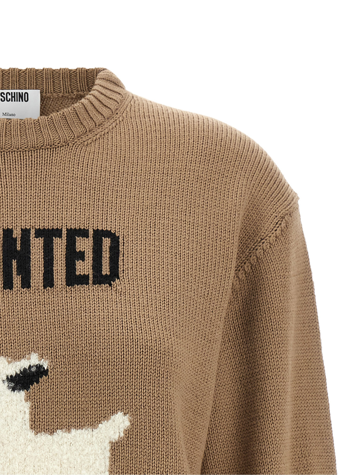 Moschino Beige Virgin Wool Women's Cardigan