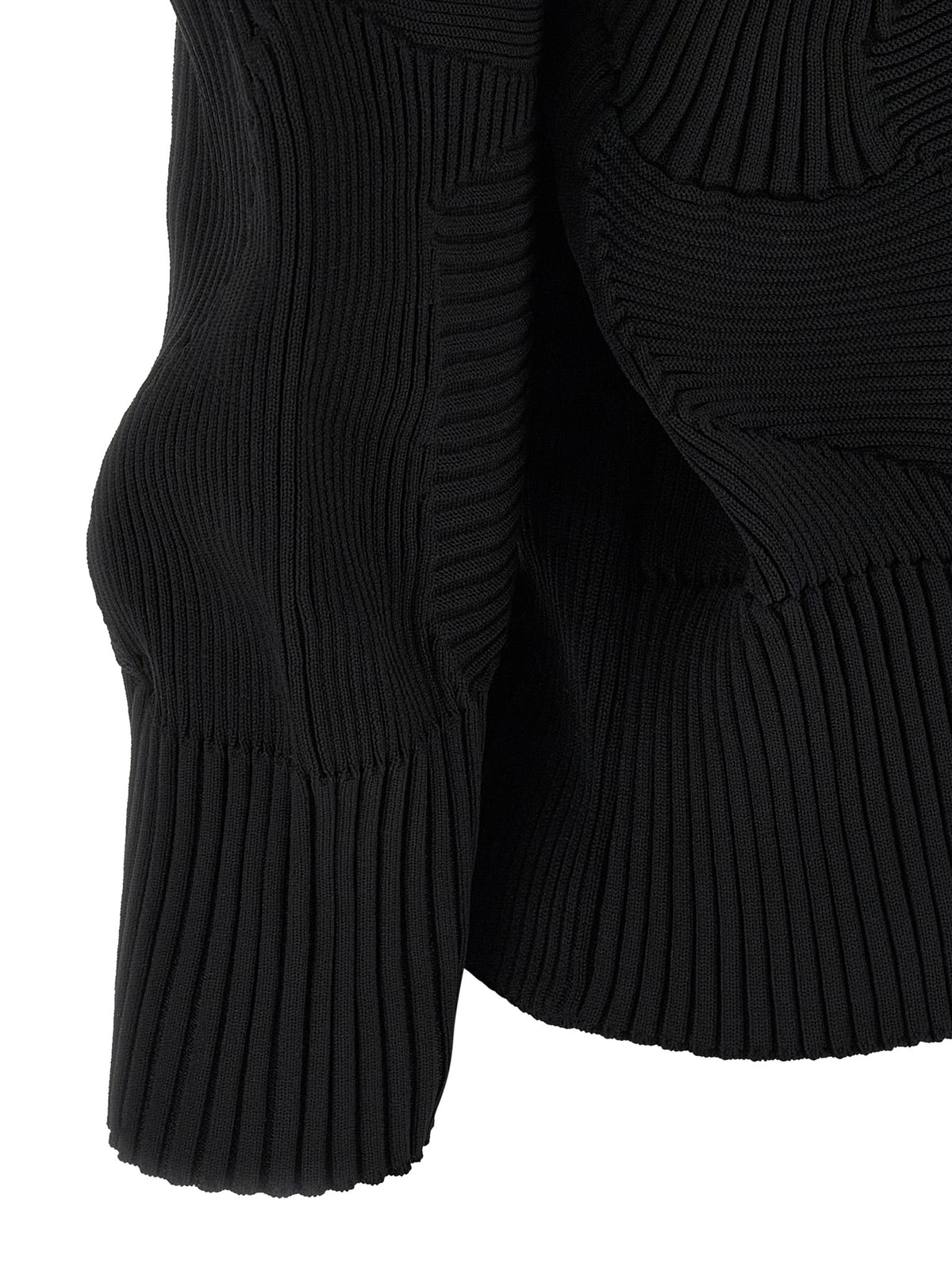 Issey Miyake Black Polyester Full-Length Women's Jacket