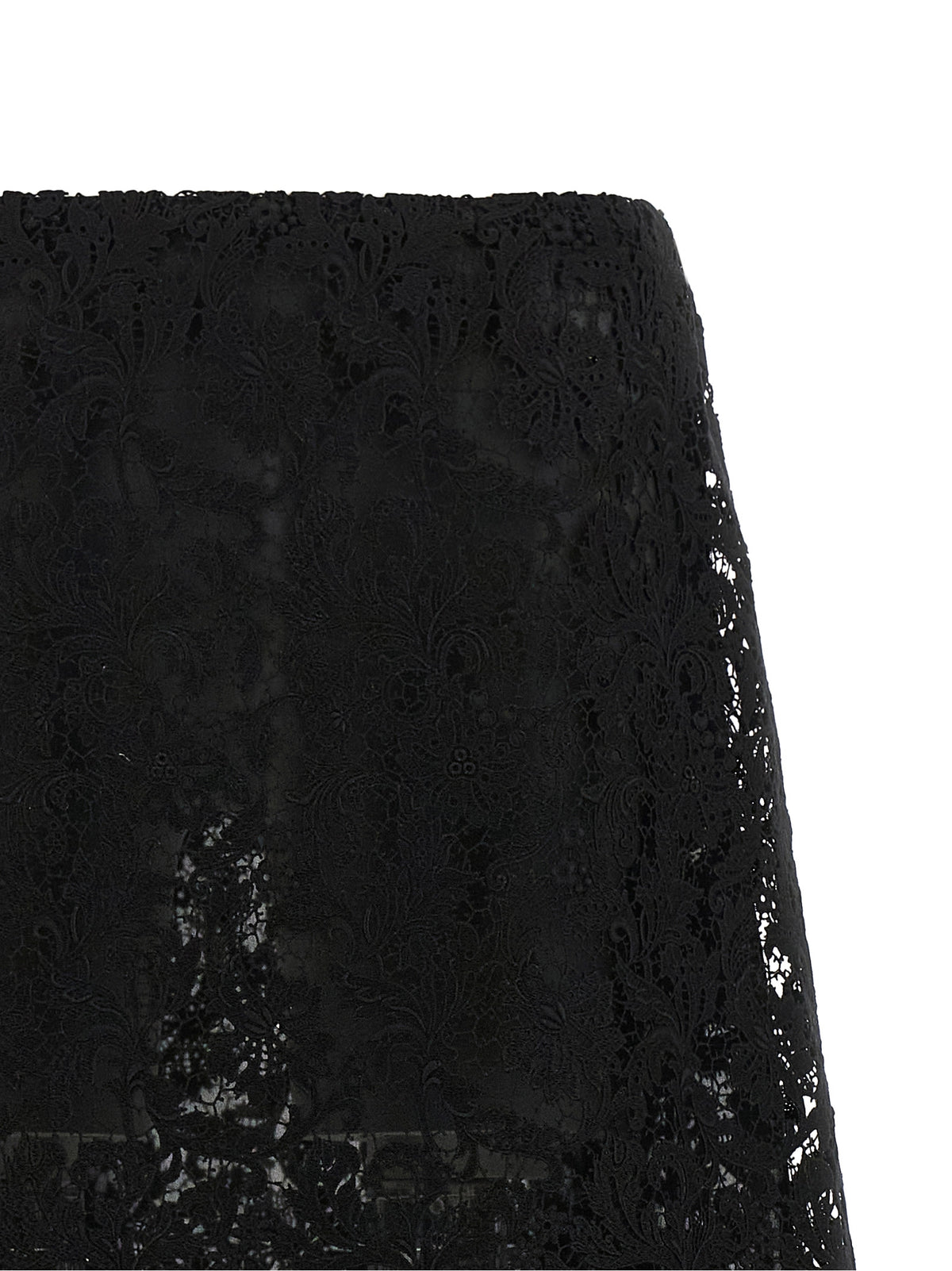 Fendi Black Cotton Midi Women's Skirt