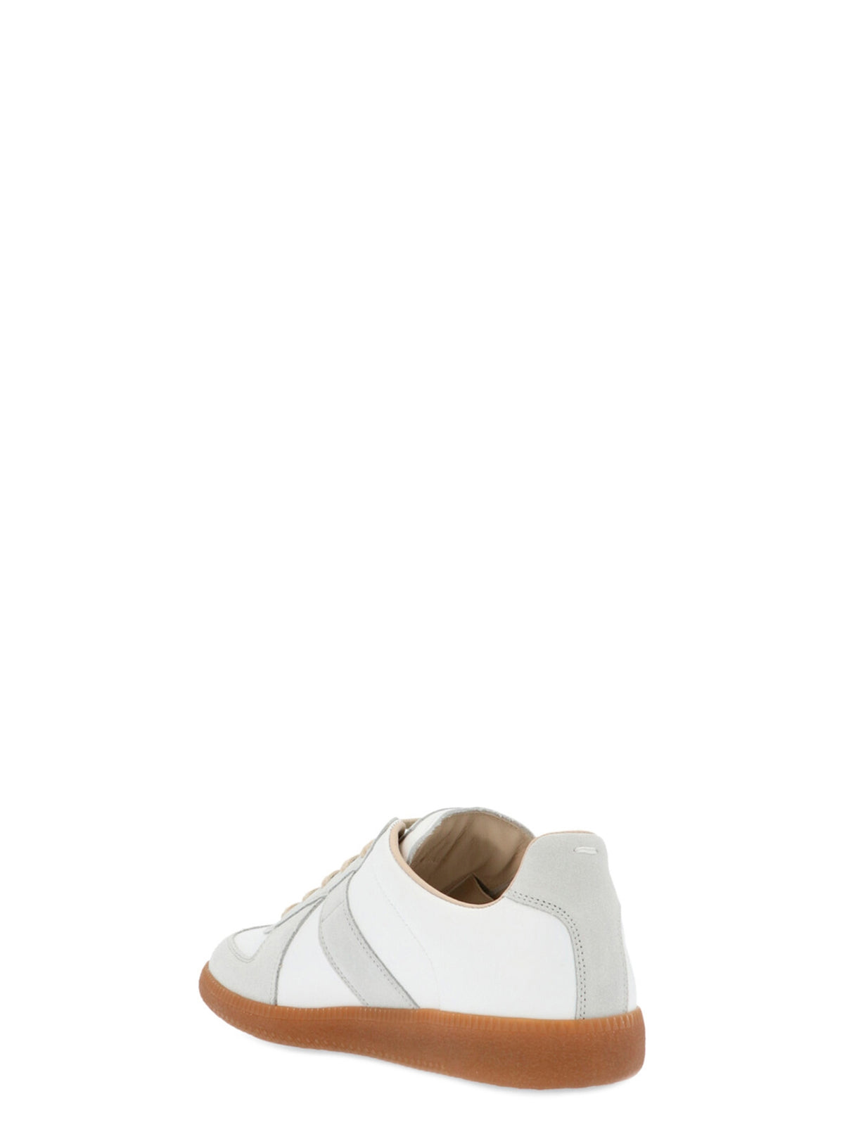Maison Margiela White Polyvinyl Low Top Women's Sneakers