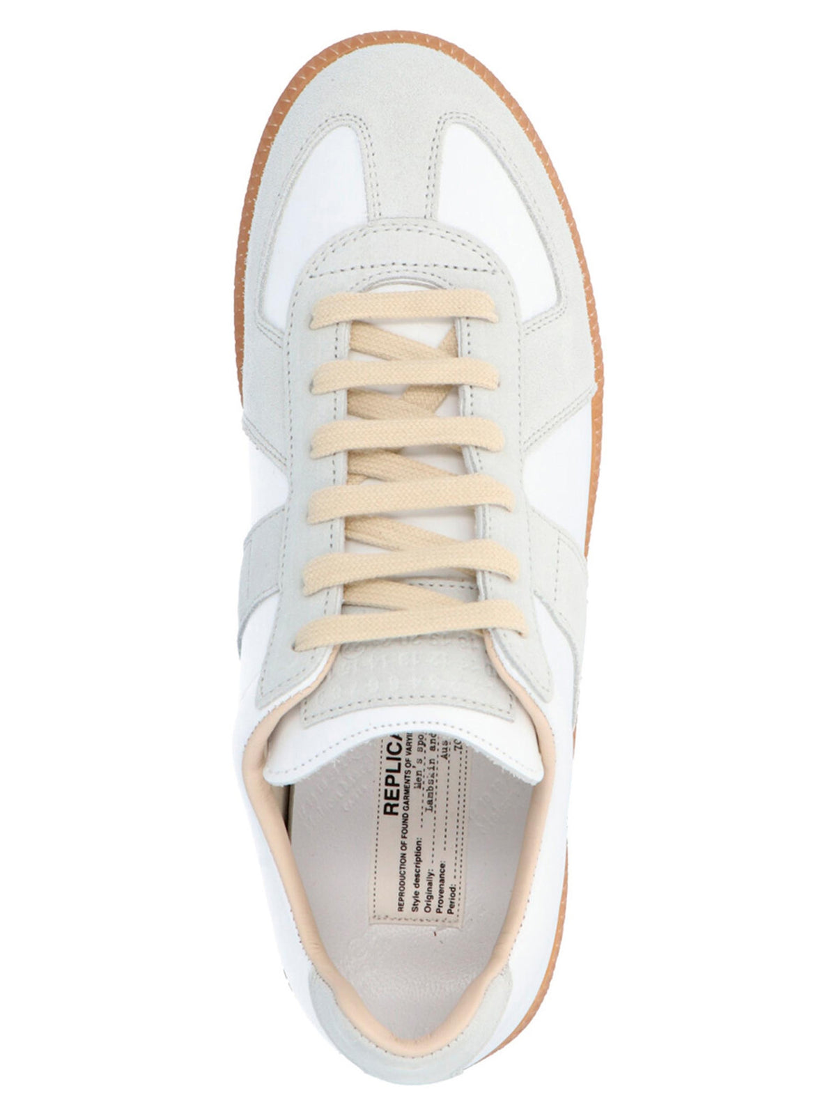 Maison Margiela White Polyvinyl Low Top Women's Sneakers